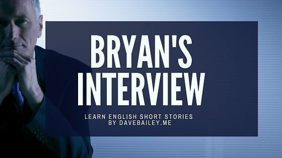 Header Image of Bryan's Interview with an image of a sharply dressed business man on a dark blue backgroun